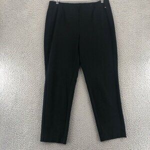 J Jill Pants Womens Medium Black Ponte Leggings Slim Leg Pull On Ankle Stretch